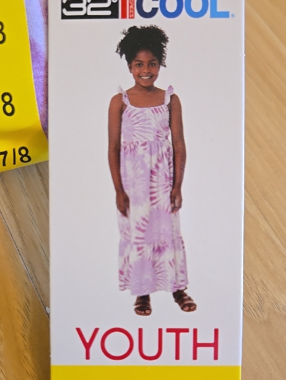 Youth Tie-Dye Maxi Dress in Light Purple and White